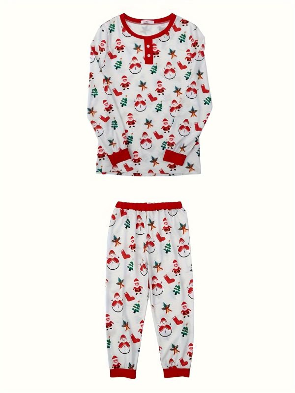 Men's Christmas Loungewear Two-piece Set Soft And Comfortable Fabrics Festive Atmosphere